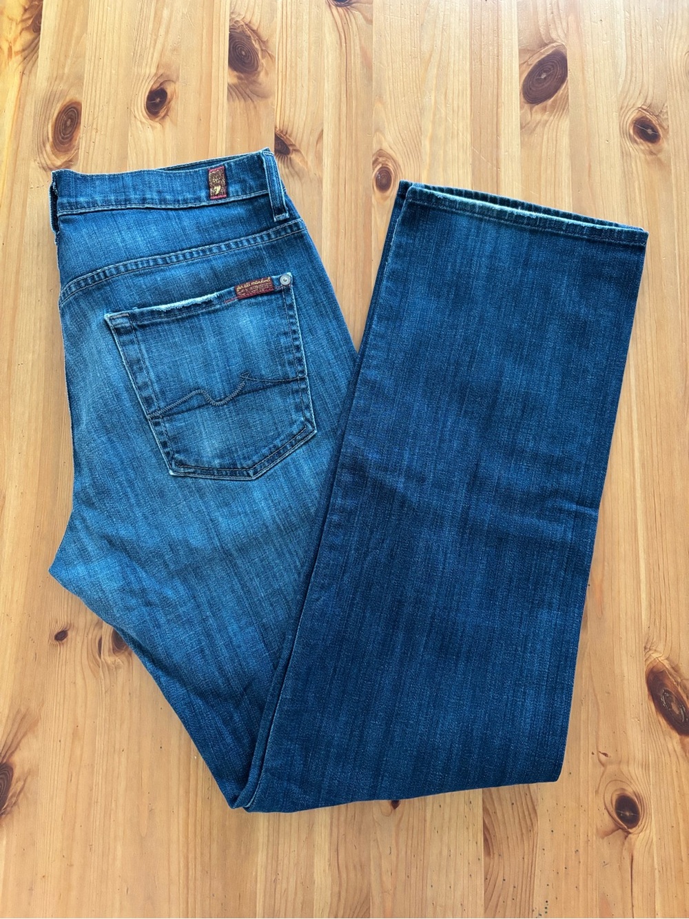 7 For All Mankind Mens Austyn Blue Denim Size 30.
